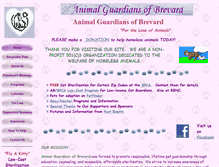 Tablet Screenshot of animalguardiansofbrevard.org